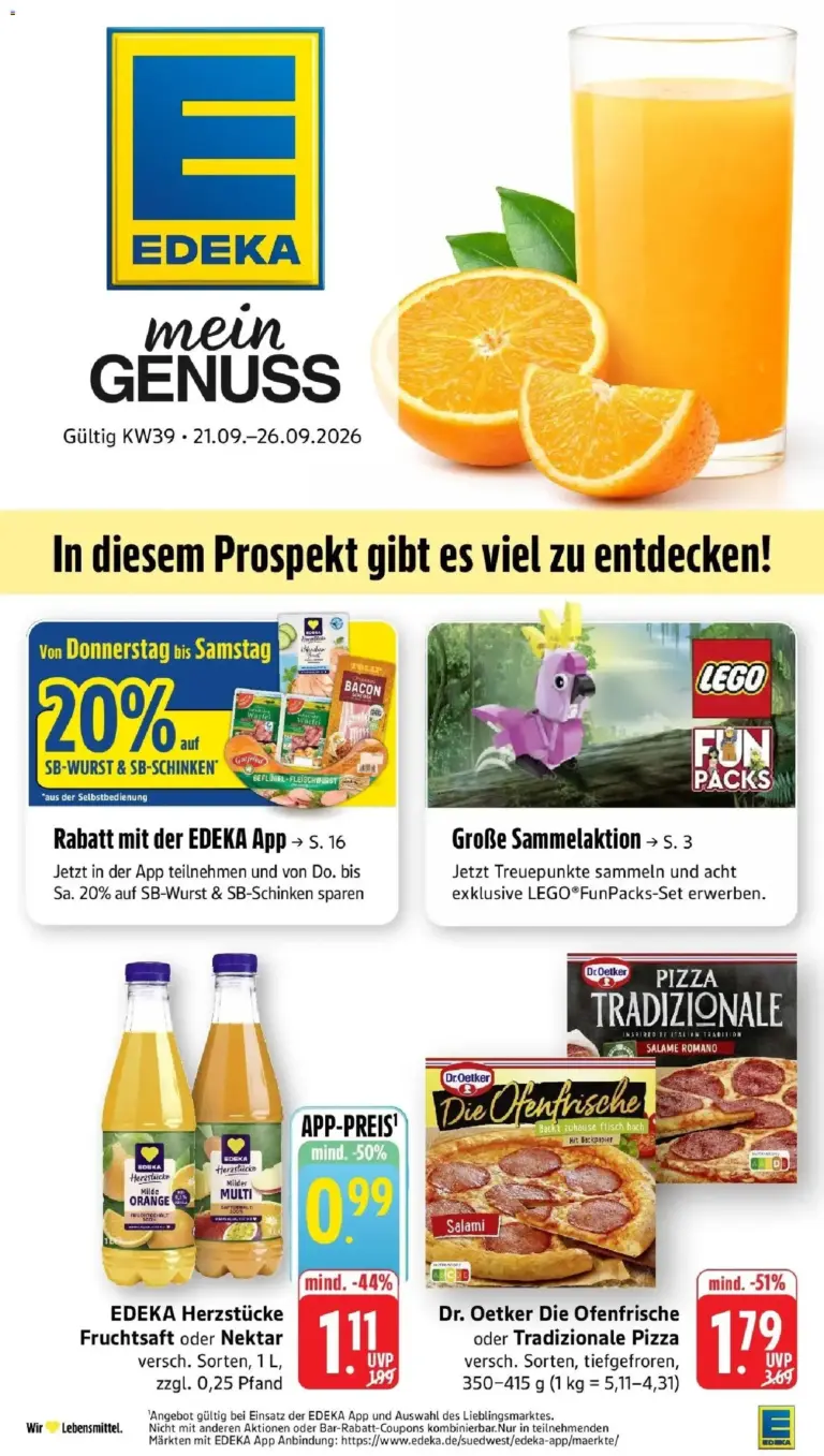 Edeka Prospekt Frankfurt ab 21.09.2026