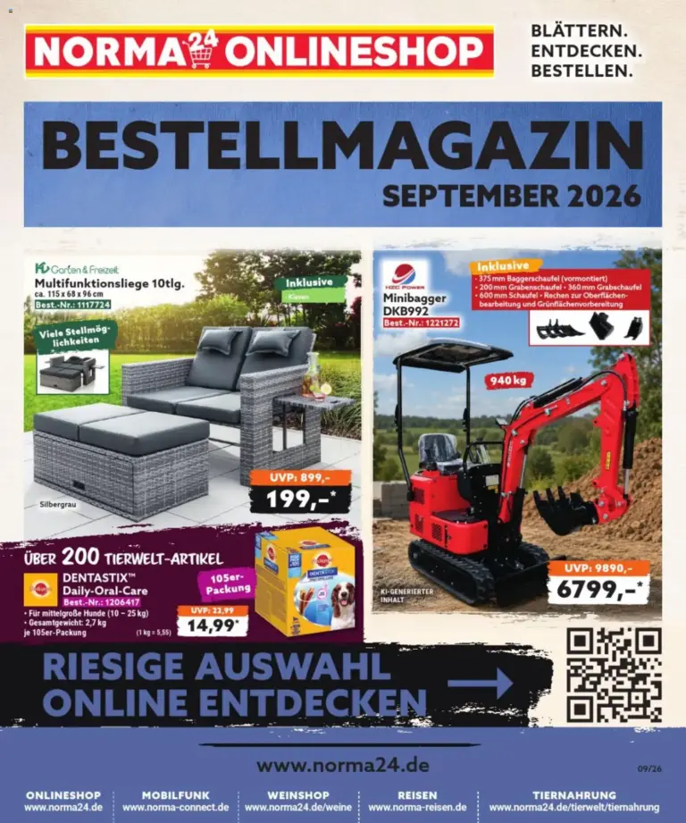 Norma Bestellmagazin September 2026 ab 01.09.2026