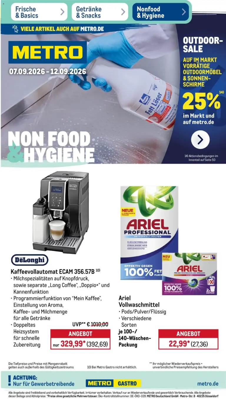 Metro NonFood- ab 07.09.2026