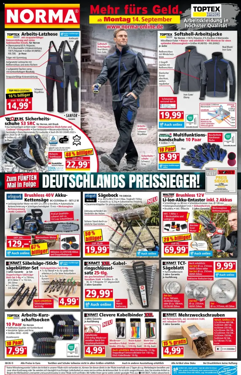 Norma Prospekt ab 14.09.2026