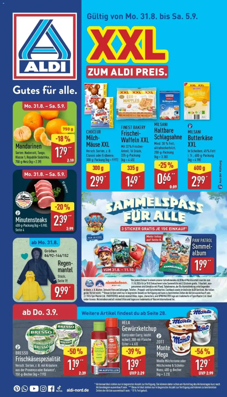 Aldi Aktueller Prospekt ab 31.08.2026