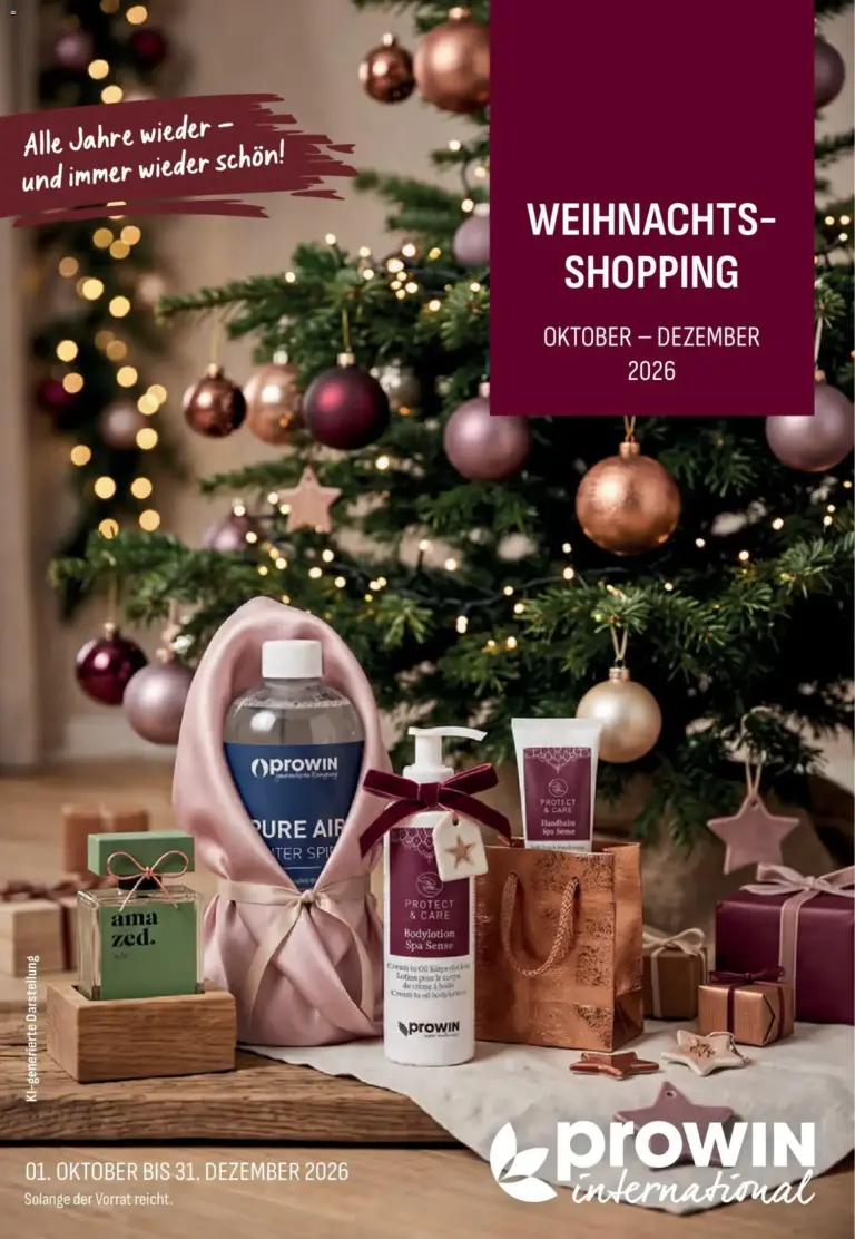 ProWIN Oktober/Dezember 2026 Prospekt Online vom 01.10.2026 bis 31.12.2026