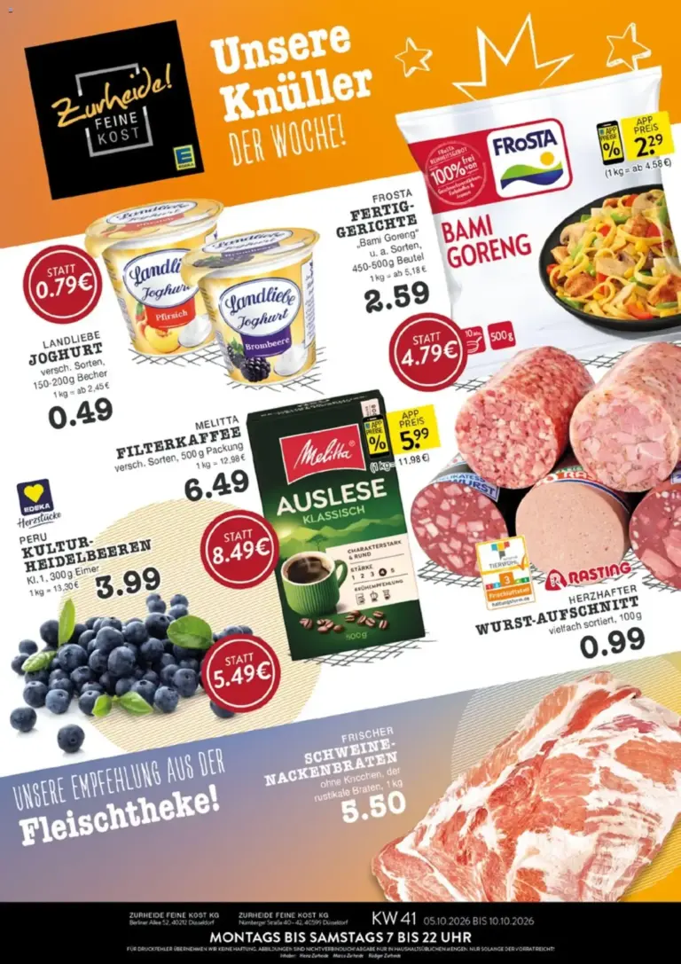 Edeka Zurheide Prospekt vom 05.10.2026 bis 10.10.2026
