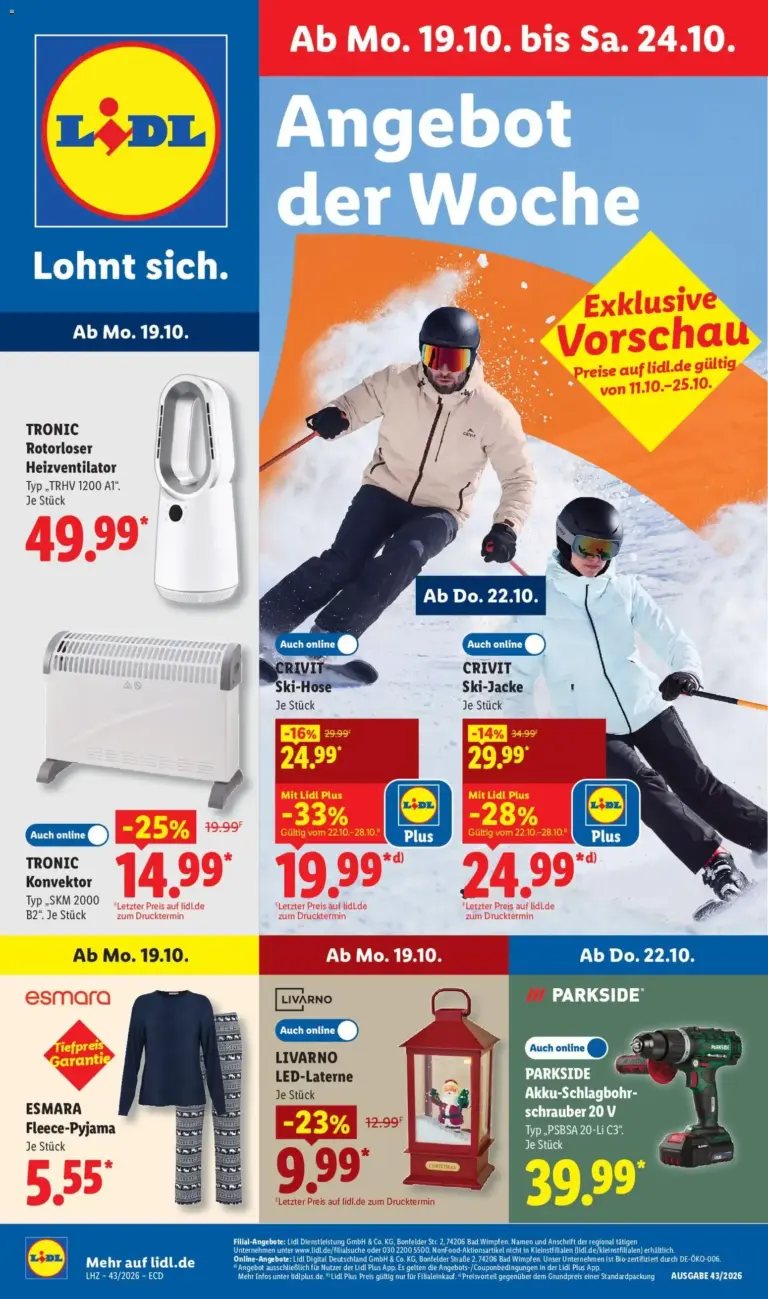 Lidl Prospekt vom 19.10.2026 bis 24.10.2026