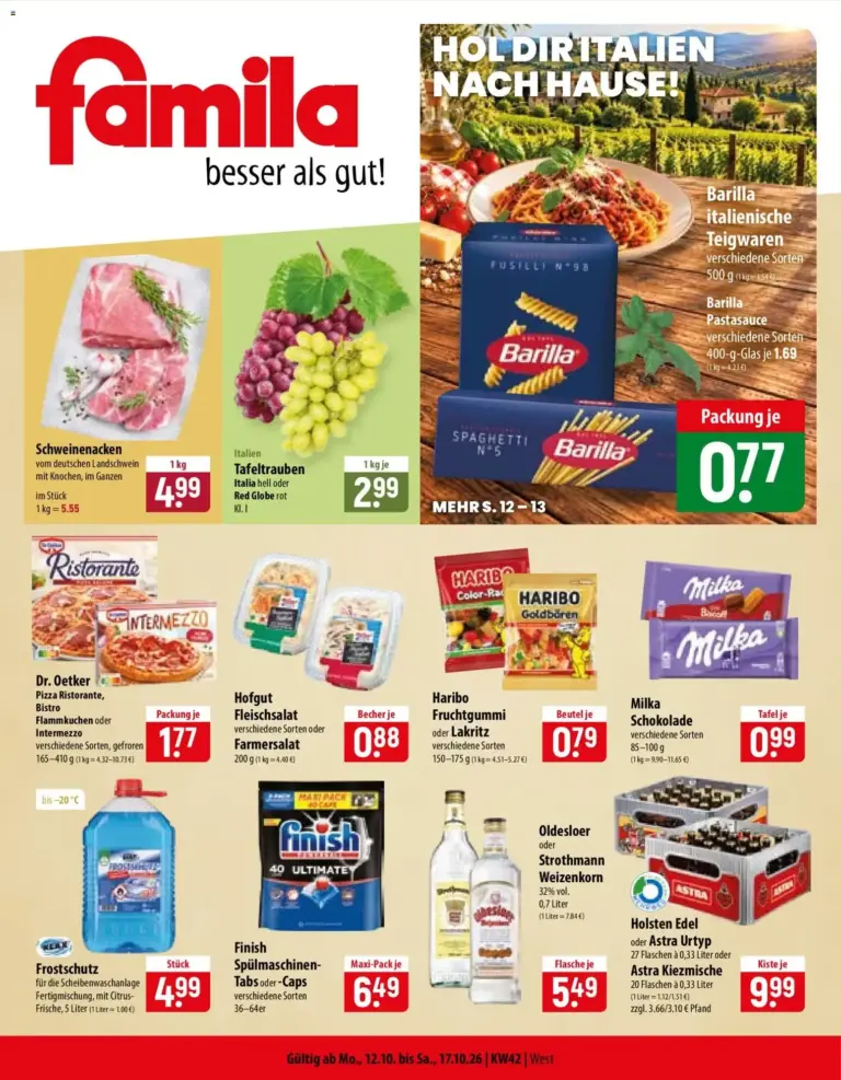 Famila Prospekt vom 12.10.2026 bis 17.10.2026
