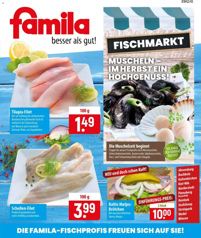 Famila Fischmarkt vom 12.10.2026 bis 24.10.2026