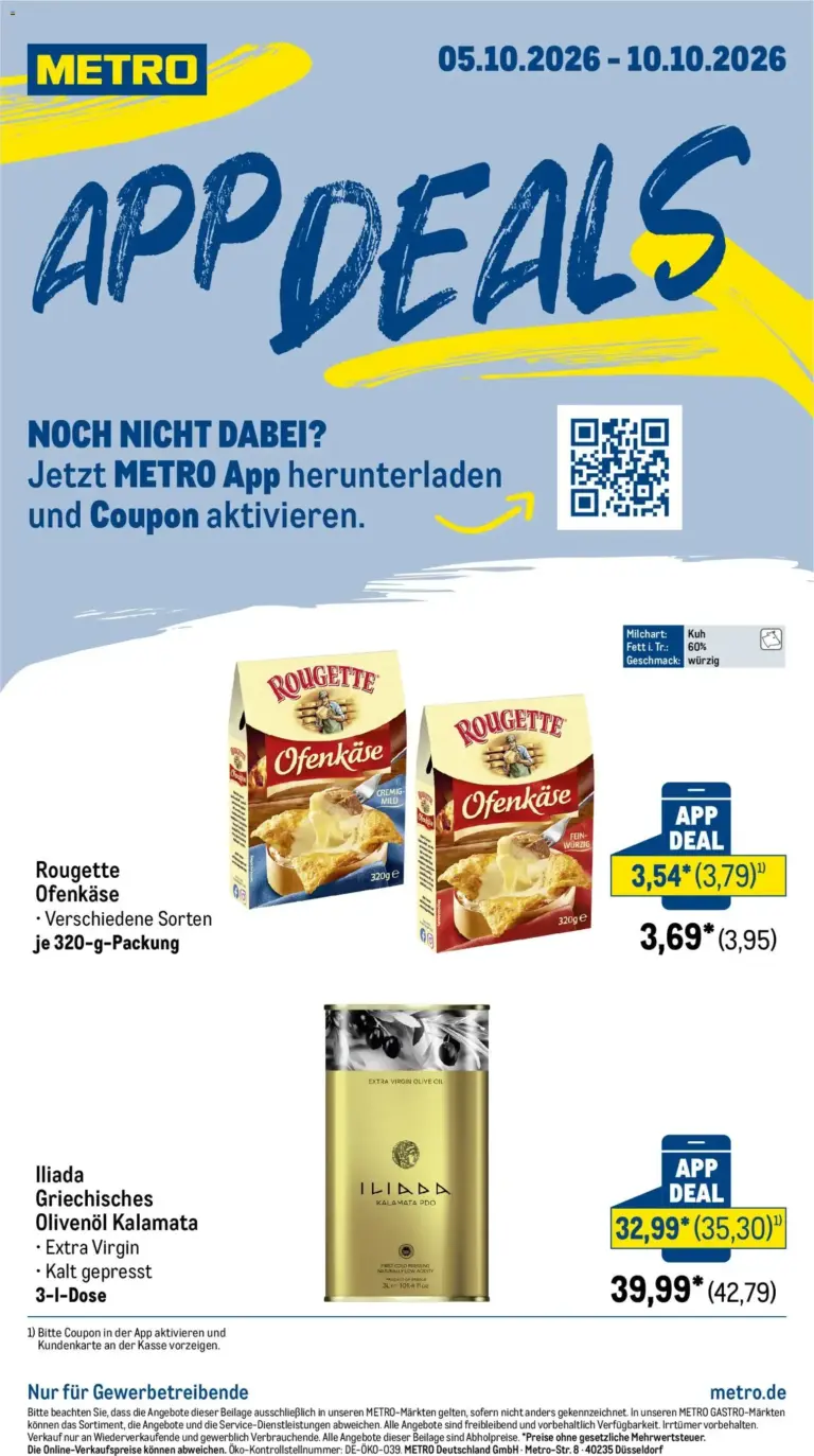 Metro App Deals vom 05.10.2026 bis 10.10.2026