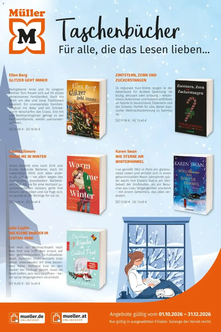 Müller Taschenbücher vom 01.10.2026 bis 31.12.2026