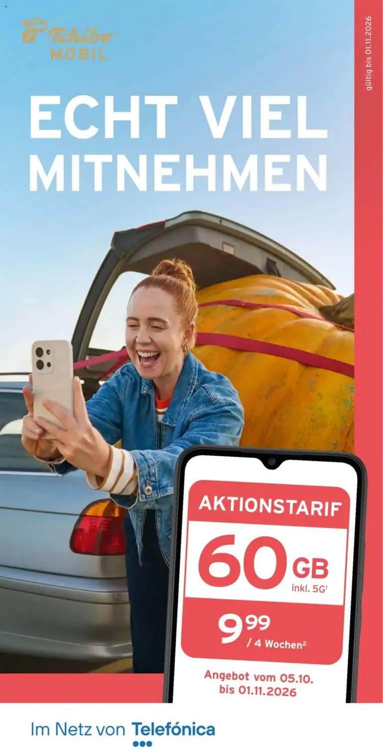 Prospekt Tchibo MOBIL Flyer vom 05.10.2026 bis 01.11.2026