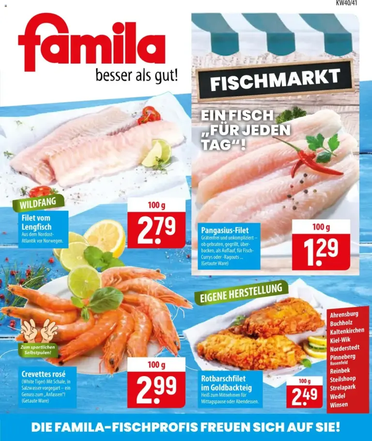 Famila Fischmarkt vom 28.09.2026 bis 10.10.2026
