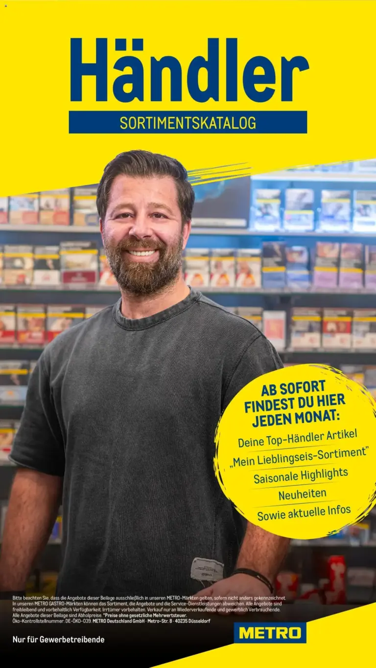Metro Händler Sortimentskatalog vom 04.10.2026 bis 31.10.2026