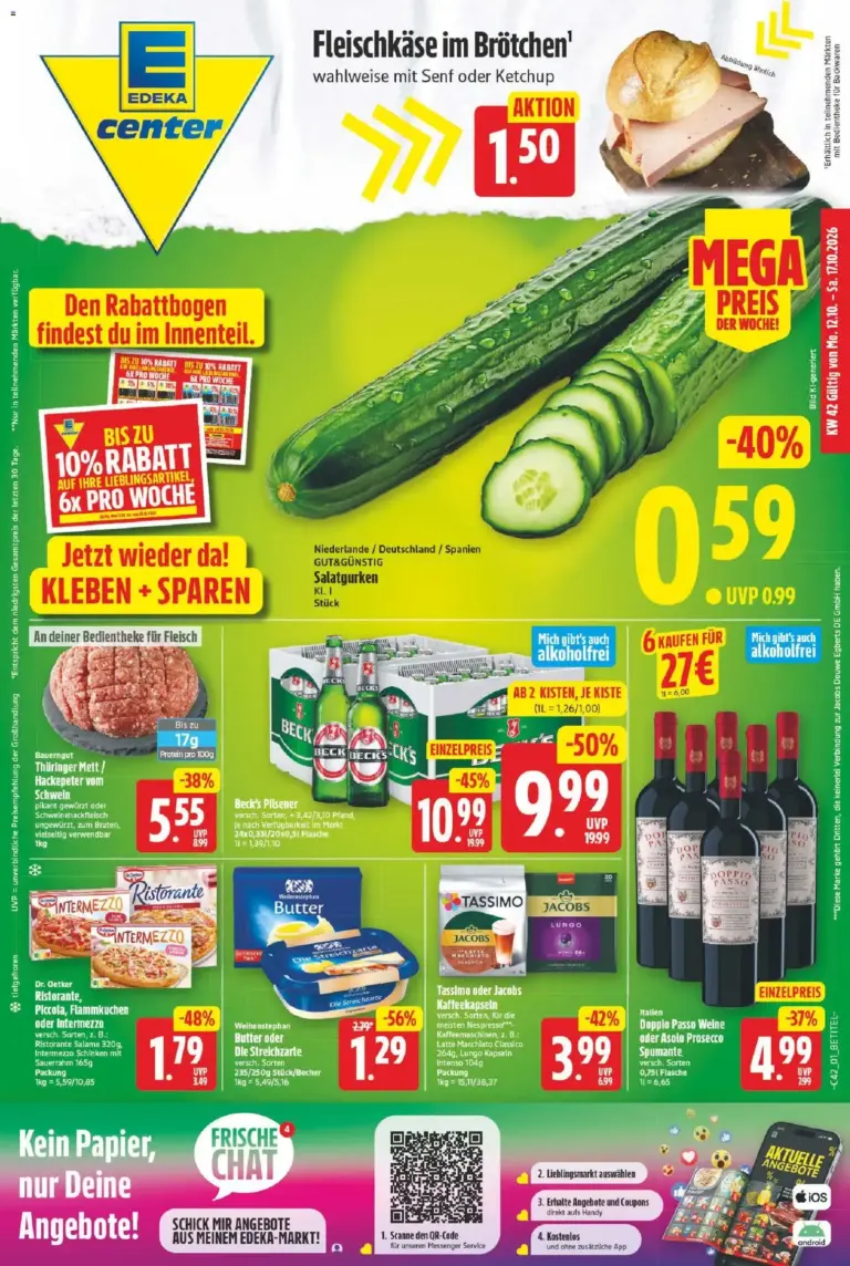E center Prospekt vom 12.10.2026 bis 17.10.2026