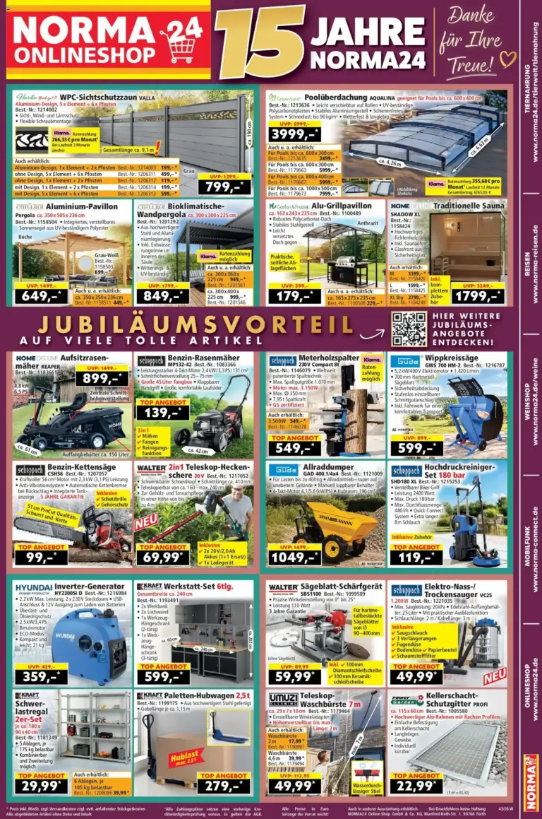 Norma Onlineshop vom 19.10.2026 bis 25.10.2026