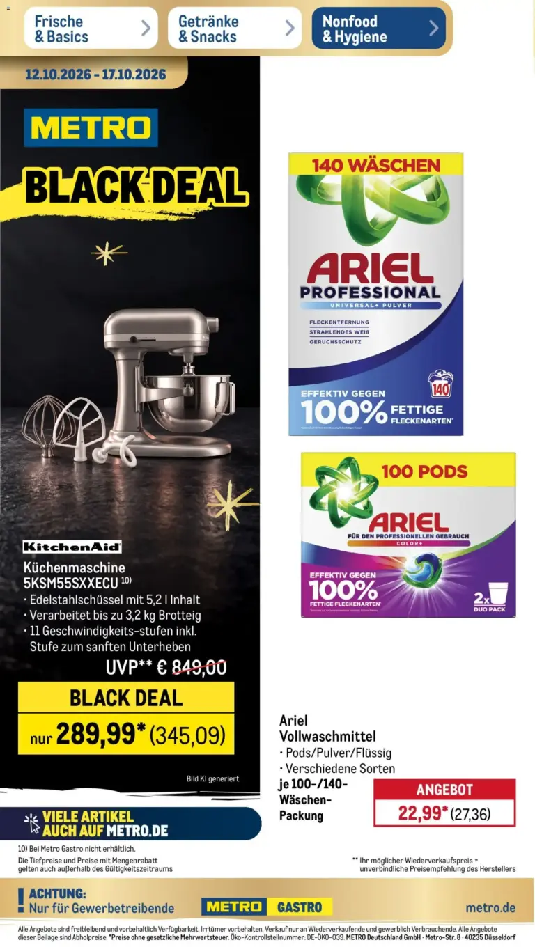 Metro Black Friday vom 12.10.2026 bis 17.10.2026