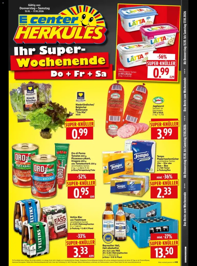 HERKULES Sonderbeilage vom 15.10.2026 bis 17.10.2026