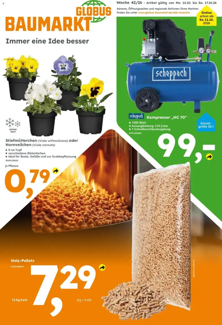 Globus Baumarkt Prospekt vom 12.10.2026 bis 17.10.2026