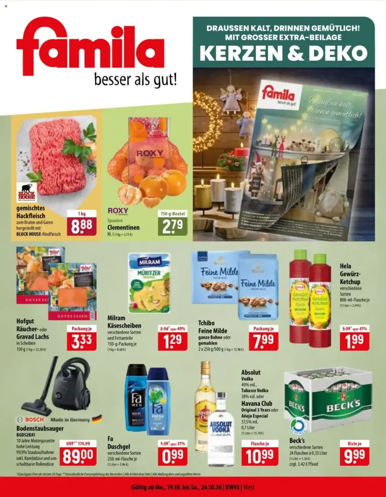 Famila Prospekt vom 19.10.2026 bis 24.10.2026