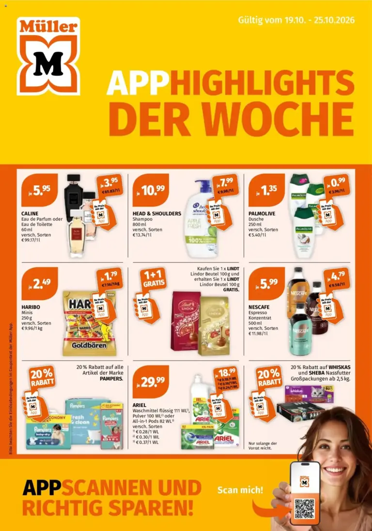 Müller Prospekt vom 19.10.2026 bis 25.10.2026