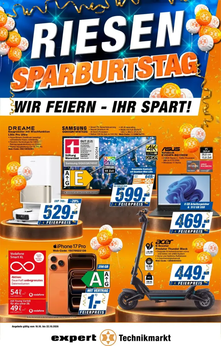 Expert Prospekt vom 16.10.2026 bis 22.10.2026