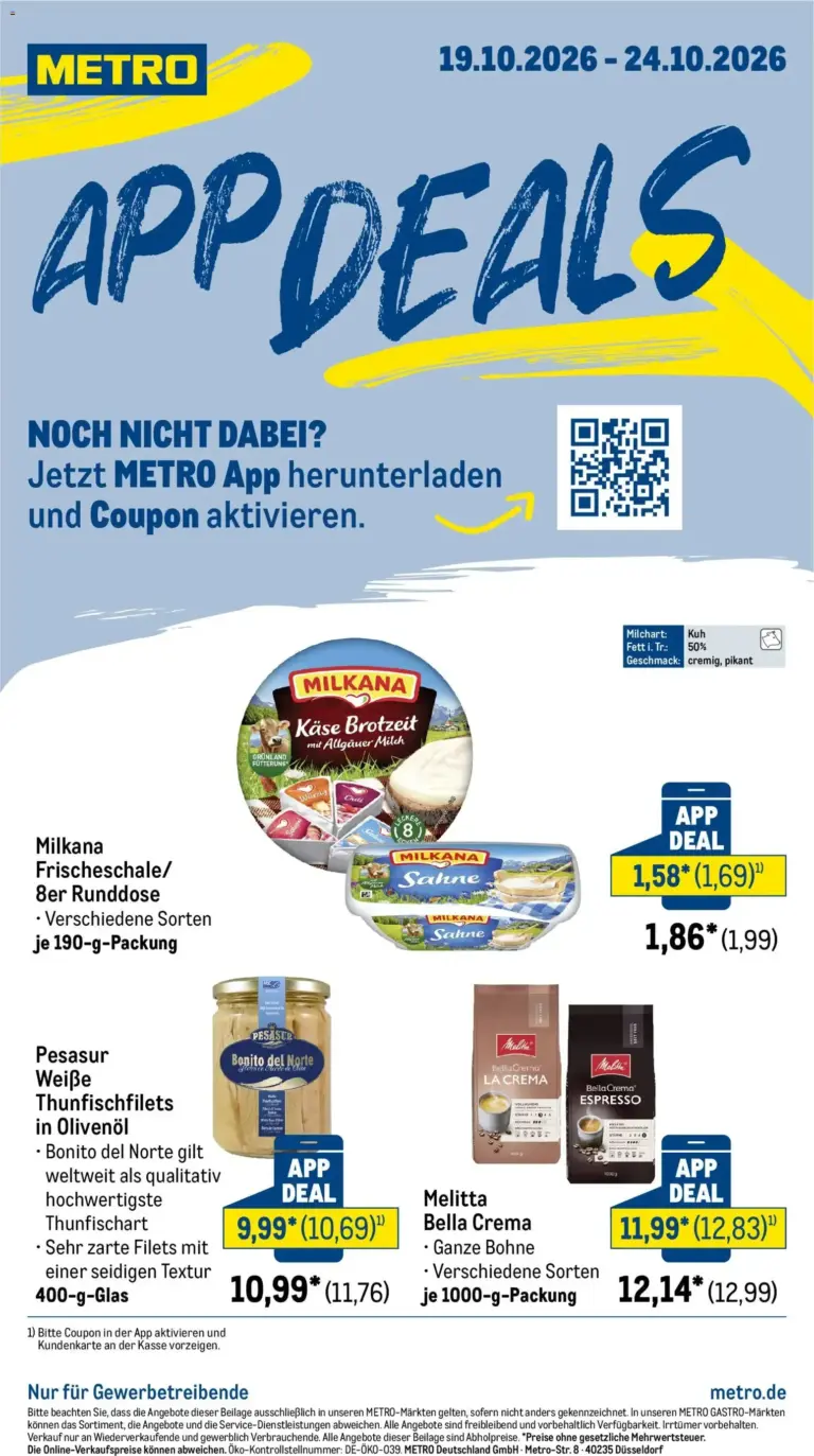 Metro App-Deals vom 19.10.2026 bis 24.10.2026