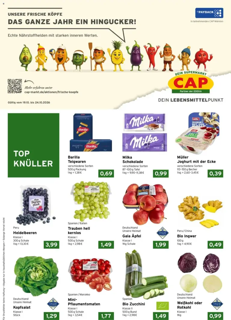 CAP Markt Prospekt vom 19.10.2026 bis 24.10.2026