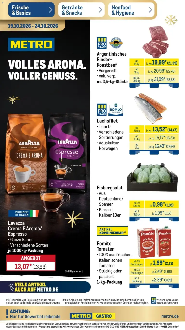 Metro Prospekt vom 19.10.2026 bis 24.10.2026