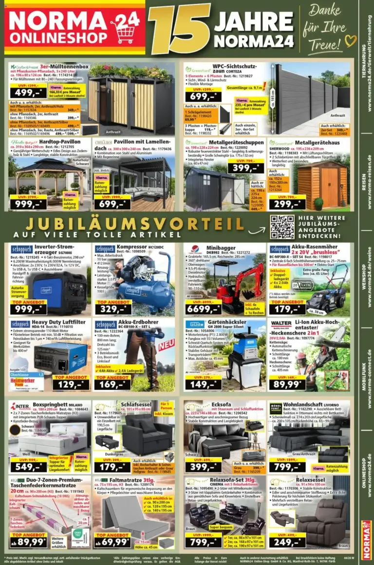 Norma Onlineshop vom 26.10.2026 bis 01.11.2026