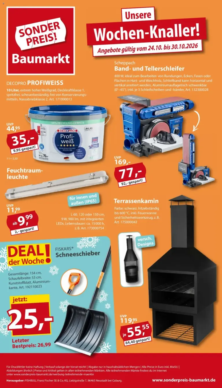 Sonderpreis Baumarkt Prospekt vom 24.10.2026 bis 30.10.2026