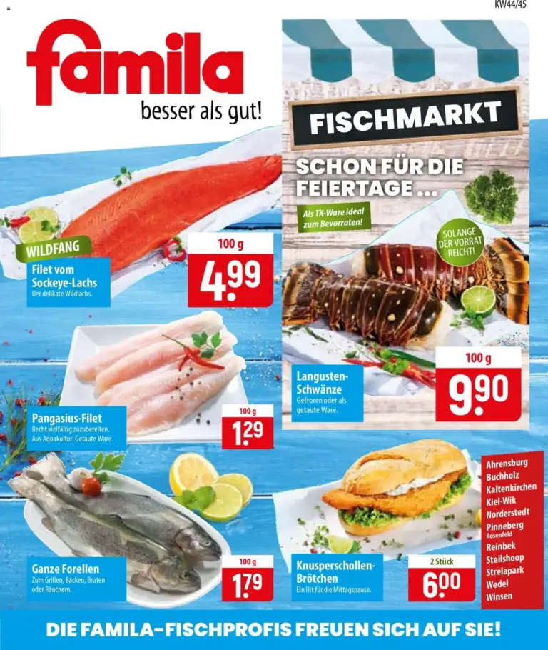Famila Fischmarkt vom 26.10.2026 bis 07.11.2026