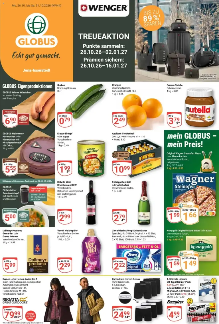 Globus Prospekt online vom 26.10.2026 bis 31.10.2026