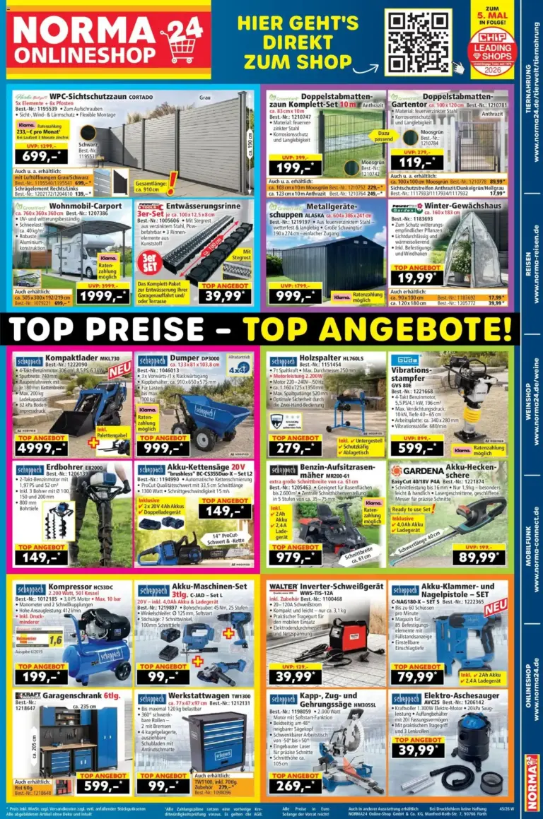 Norma Onlineshop vom 02.11.2026 bis 08.11.2026