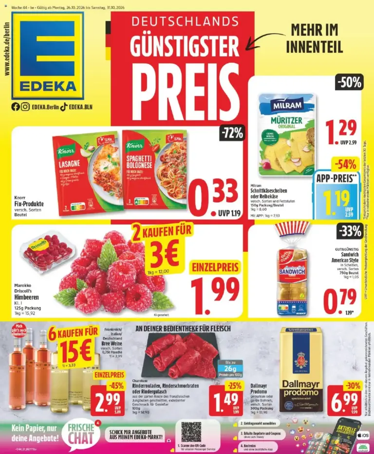 Edeka Prospekt Online vom 26.10.2026 bis 31.10.2026