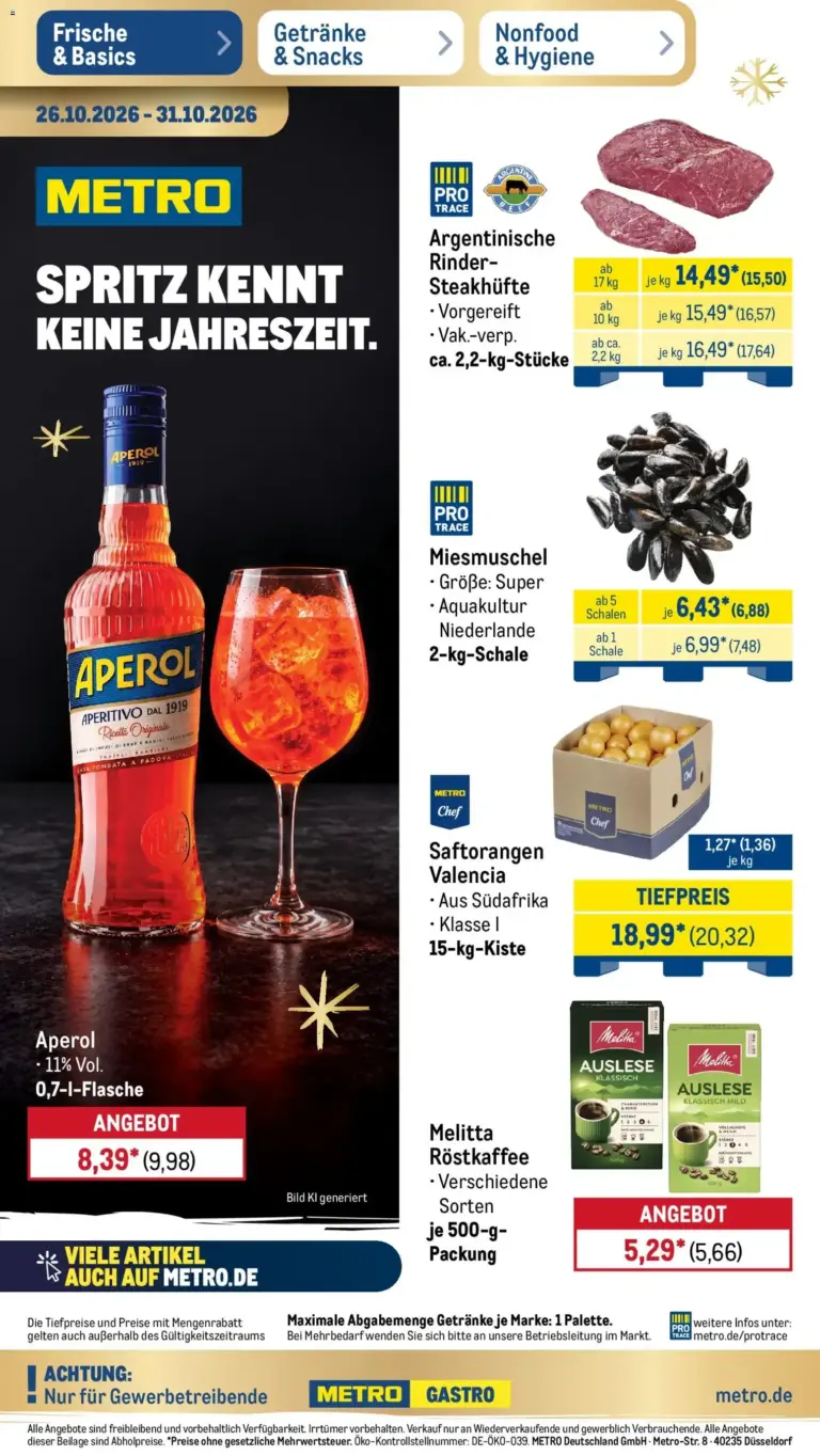 Metro Prospekt vom 26.10.2026 bis 31.10.2026