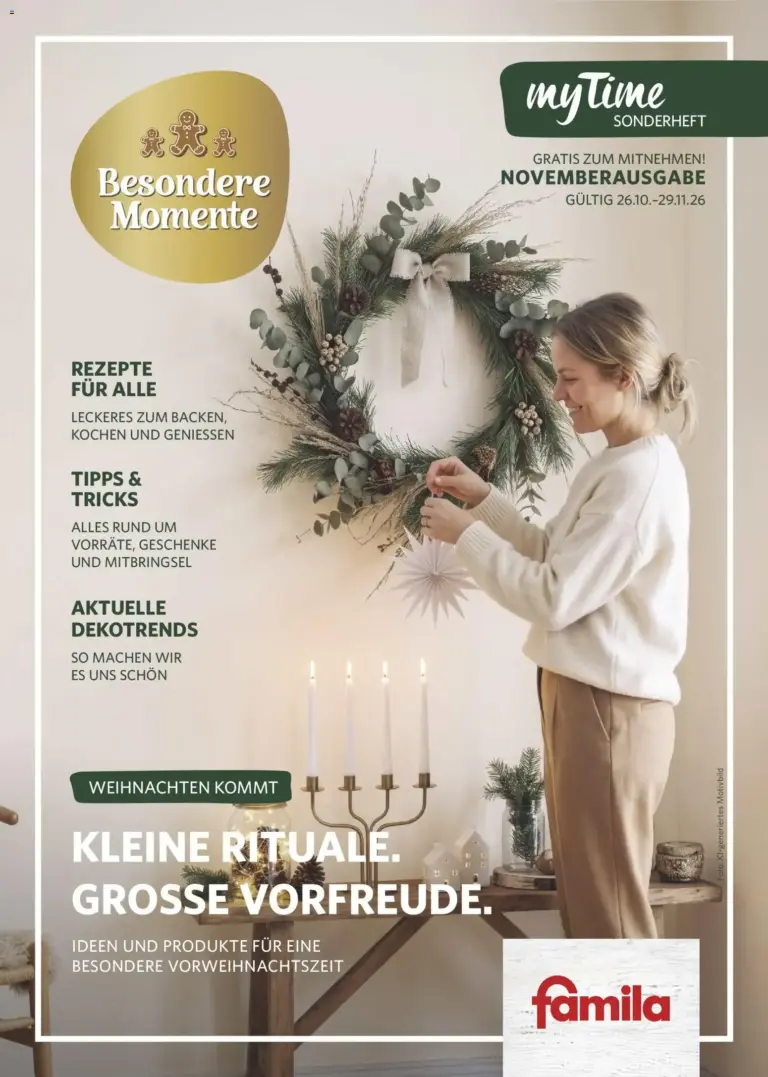 Famila Nordwest myTime November 2026 vom 26.10.2026 bis 29.11.2026