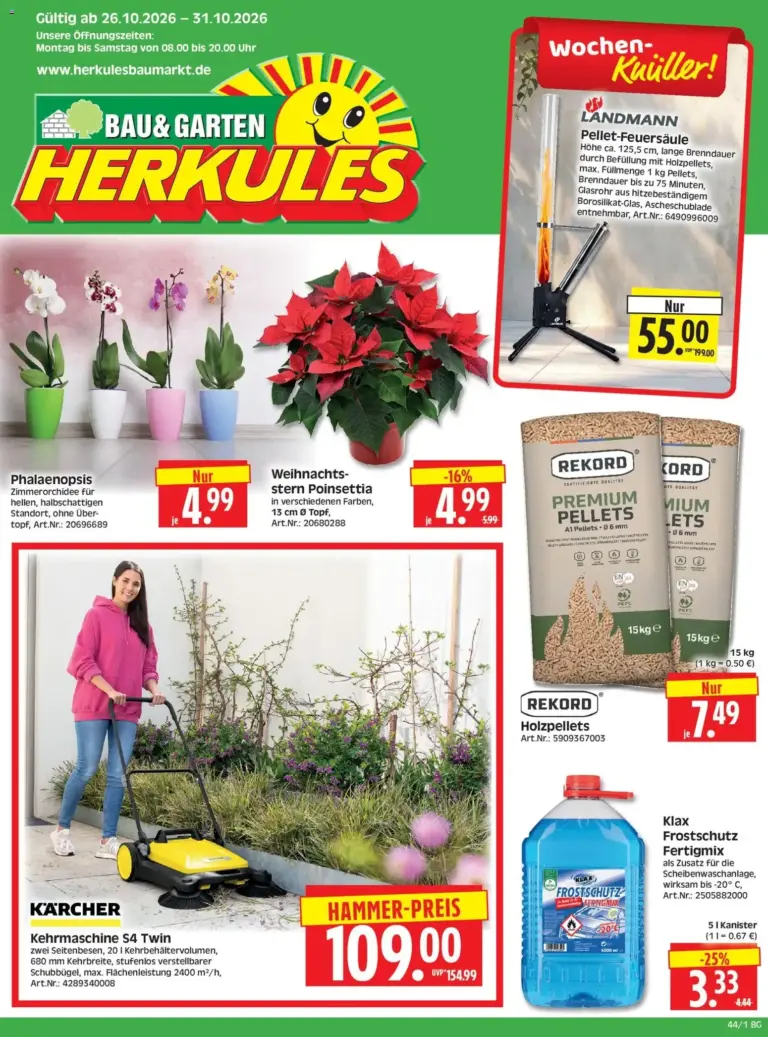 HERKULES Bau & Garten vom 26.10.2026 bis 31.10.2026