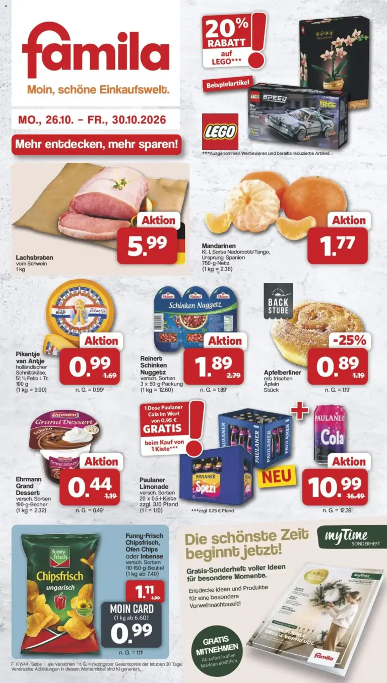 Famila Nordwest Prospekt vom 26.10.2026 bis 30.10.2026