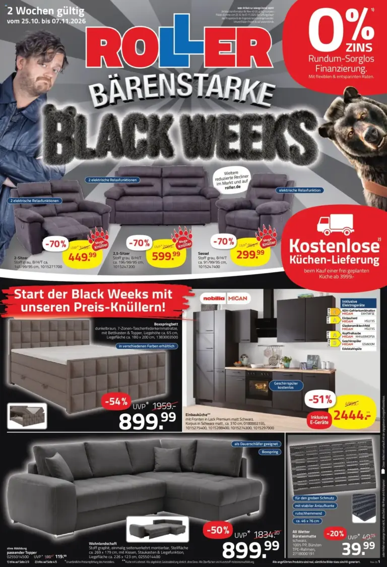 Roller Black Friday vom 25.10.2026 bis 07.11.2026