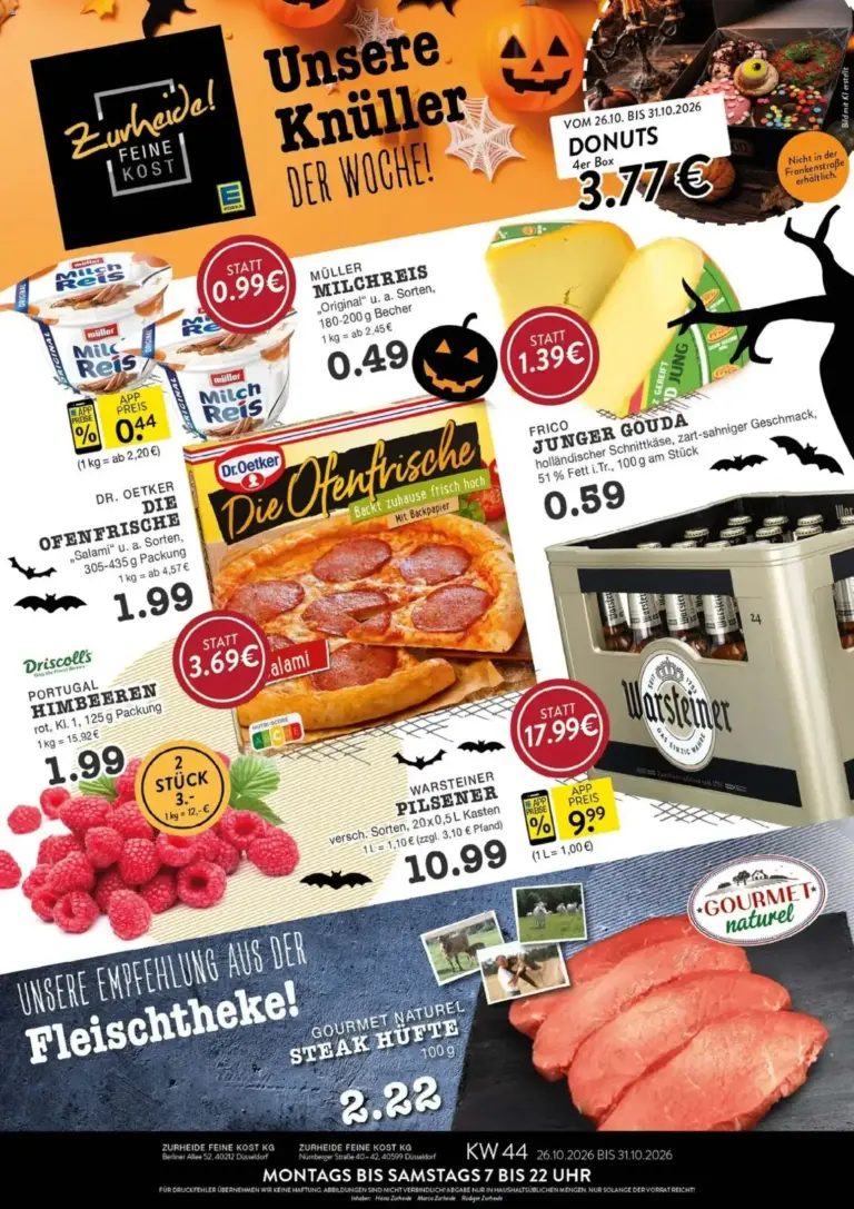 Edeka Zurheide Prospekt vom 26.10.2026 bis 31.10.2026