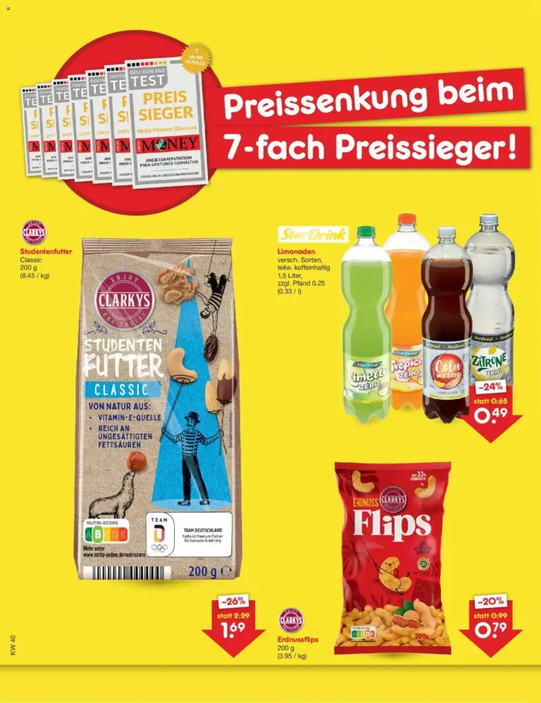 Netto Marken-Discount Preissenkung auf Dauer vom 02.10.2026 bis 08.10.2026