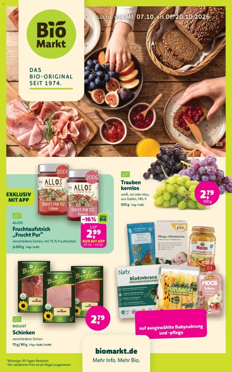 BioMarkt Prospekt vom 07.10.2026 bis 20.10.2026